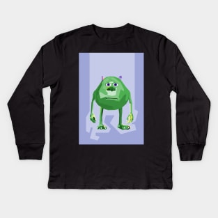 Mike Wazwski Wpap Pop Art Kids Long Sleeve T-Shirt